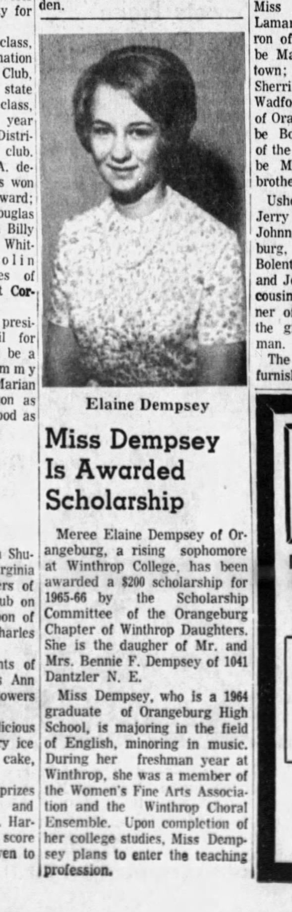 Clipping from The Times and Democrat